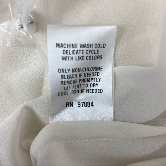 Tart Ivory Sleeveless Drape Front Zip Shoulder Top NEW M - Picture 6 of 8